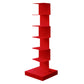 13.78"W Bookshelf Contemporary Style Invisible Bookcase for Office Study Room 13.8"L x 13.8"W x 42.9"H Red Clearhalo 'Bookcases' 'furn' 'furn_bookcases' 'Furniture' 'furniture_bookcases' 'Office Furniture' 4936589