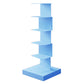 13.78"W Bookshelf Contemporary Style Invisible Bookcase for Office Study Room 13.8"L x 13.8"W x 36.2"H Blue Clearhalo 'Bookcases' 'furn' 'furn_bookcases' 'Furniture' 'furniture_bookcases' 'Office Furniture' 4936602