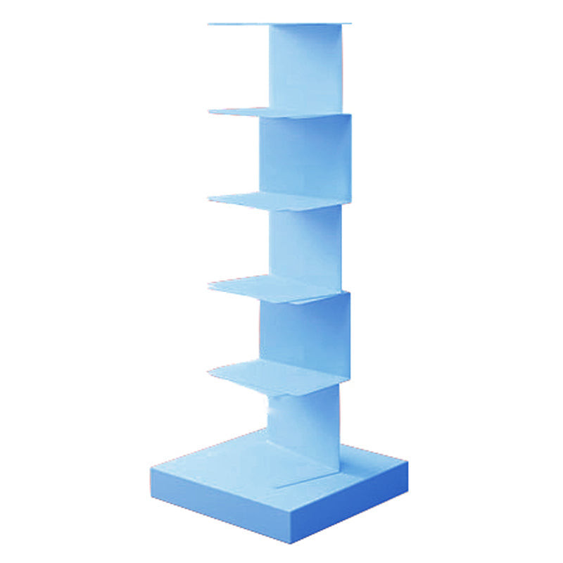 13.78"W Bookshelf Contemporary Style Invisible Bookcase for Office Study Room 13.8"L x 13.8"W x 36.2"H Blue Clearhalo 'Bookcases' 'furn' 'furn_bookcases' 'Furniture' 'furniture_bookcases' 'Office Furniture' 4936602