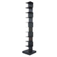 13.78"W Bookshelf Contemporary Style Invisible Bookcase for Office Study Room 13.8"L x 13.8"W x 70.1"H Black Clearhalo 'Bookcases' 'furn' 'furn_bookcases' 'Furniture' 'furniture_bookcases' 'Office Furniture' 4936604