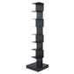 13.78"W Bookshelf Contemporary Style Invisible Bookcase for Office Study Room 13.8"L x 13.8"W x 56.7"H Black Clearhalo 'Bookcases' 'furn' 'furn_bookcases' 'Furniture' 'furniture_bookcases' 'Office Furniture' 4936607