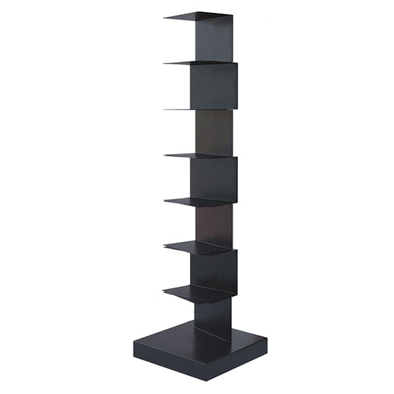 13.78"W Bookshelf Contemporary Style Invisible Bookcase for Office Study Room 13.8"L x 13.8"W x 49.6"H Black Clearhalo 'Bookcases' 'furn' 'furn_bookcases' 'Furniture' 'furniture_bookcases' 'Office Furniture' 4936610