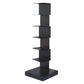 13.78"W Bookshelf Contemporary Style Invisible Bookcase for Office Study Room 13.8"L x 13.8"W x 42.9"H Black Clearhalo 'Bookcases' 'furn' 'furn_bookcases' 'Furniture' 'furniture_bookcases' 'Office Furniture' 4936611