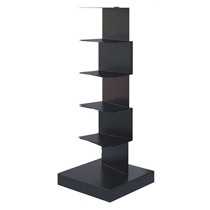 13.78"W Bookshelf Contemporary Style Invisible Bookcase for Office Study Room 13.8"L x 13.8"W x 36.2"H Black Clearhalo 'Bookcases' 'furn' 'furn_bookcases' 'Furniture' 'furniture_bookcases' 'Office Furniture' 4936613