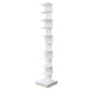 13.78"W Bookshelf Contemporary Style Invisible Bookcase for Office Study Room 13.8"L x 13.8"W x 70.1"H White Clearhalo 'Bookcases' 'furn' 'furn_bookcases' 'Furniture' 'furniture_bookcases' 'Office Furniture' 4936614