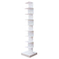 13.78"W Bookshelf Contemporary Style Invisible Bookcase for Office Study Room 13.8"L x 13.8"W x 63.4"H White Clearhalo 'Bookcases' 'furn' 'furn_bookcases' 'Furniture' 'furniture_bookcases' 'Office Furniture' 4936615