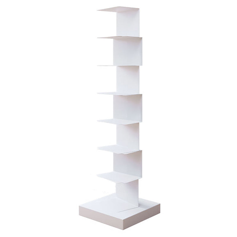 13.78"W Bookshelf Contemporary Style Invisible Bookcase for Office Study Room 13.8"L x 13.8"W x 49.6"H White Clearhalo 'Bookcases' 'furn' 'furn_bookcases' 'Furniture' 'furniture_bookcases' 'Office Furniture' 4936617