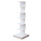13.78"W Bookshelf Contemporary Style Invisible Bookcase for Office Study Room 13.8"L x 13.8"W x 42.9"H White Clearhalo 'Bookcases' 'furn' 'furn_bookcases' 'Furniture' 'furniture_bookcases' 'Office Furniture' 4936618