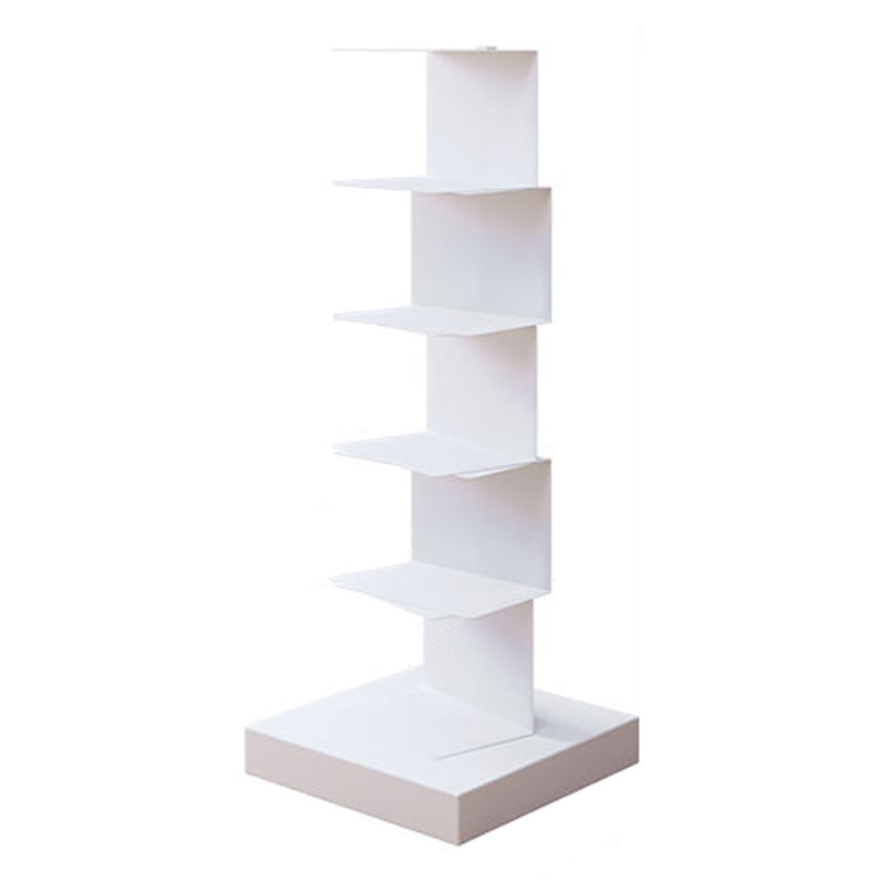 13.78"W Bookshelf Contemporary Style Invisible Bookcase for Office Study Room 13.8"L x 13.8"W x 36.2"H White Clearhalo 'Bookcases' 'furn' 'furn_bookcases' 'Furniture' 'furniture_bookcases' 'Office Furniture' 4936619
