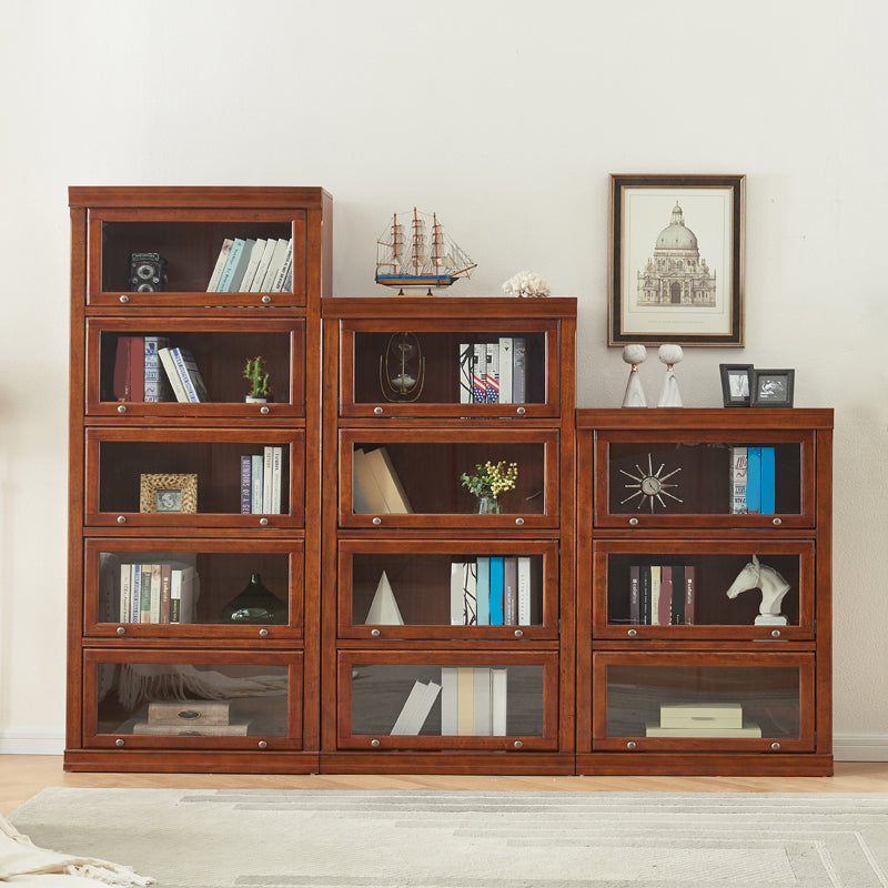 Modern Style Vertical Standard Bookcase Wooden Closed Back Bookshelf Clearhalo 'Bookcases' 'furn' 'furn_bookcases' 'Furniture' 'furniture_bookcases' 'Office Furniture' 4936626