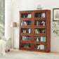 Modern Style Vertical Standard Bookcase Wooden Closed Back Bookshelf Clearhalo 'Bookcases' 'furn' 'furn_bookcases' 'Furniture' 'furniture_bookcases' 'Office Furniture' 4936641
