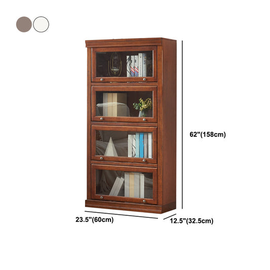 Modern Style Vertical Standard Bookcase Wooden Closed Back Bookshelf Clearhalo 'Bookcases' 'furn' 'furn_bookcases' 'Furniture' 'furniture_bookcases' 'Office Furniture' 4936645