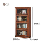 Modern Style Vertical Standard Bookcase Wooden Closed Back Bookshelf Clearhalo 'Bookcases' 'furn' 'furn_bookcases' 'Furniture' 'furniture_bookcases' 'Office Furniture' 4936645