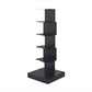 14"W Bookshelf Modern Style Invisible Bookcase for Office and Home 13.8"L x 13.8"W x 36.2"H Black Clearhalo 'Bookcases' 'furn' 'furn_bookcases' 'Furniture' 'furniture_bookcases' 'Office Furniture' 4936651