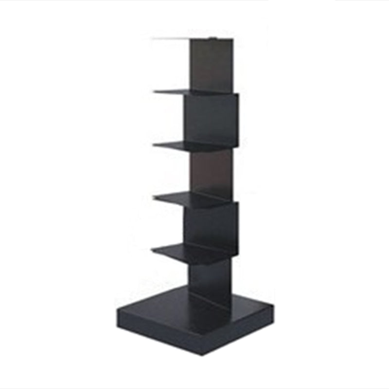 14"W Bookshelf Modern Style Invisible Bookcase for Office and Home 13.8"L x 13.8"W x 36.2"H Black Clearhalo 'Bookcases' 'furn' 'furn_bookcases' 'Furniture' 'furniture_bookcases' 'Office Furniture' 4936651