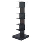 14"W Bookshelf Modern Style Invisible Bookcase for Office and Home 13.8"L x 13.8"W x 42.9"H Black Clearhalo 'Bookcases' 'furn' 'furn_bookcases' 'Furniture' 'furniture_bookcases' 'Office Furniture' 4936652
