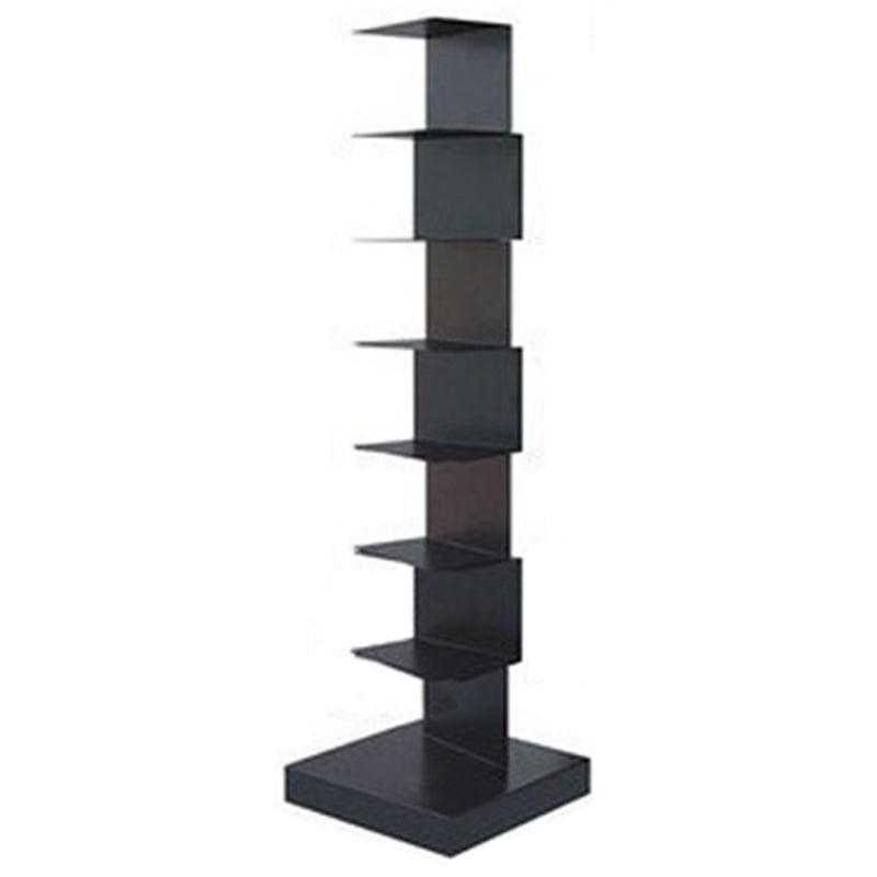 14"W Bookshelf Modern Style Invisible Bookcase for Office and Home 13.8"L x 13.8"W x 49.6"H Black Clearhalo 'Bookcases' 'furn' 'furn_bookcases' 'Furniture' 'furniture_bookcases' 'Office Furniture' 4936654