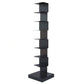 14"W Bookshelf Modern Style Invisible Bookcase for Office and Home 13.8"L x 13.8"W x 56.7"H Black Clearhalo 'Bookcases' 'furn' 'furn_bookcases' 'Furniture' 'furniture_bookcases' 'Office Furniture' 4936656