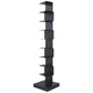 14"W Bookshelf Modern Style Invisible Bookcase for Office and Home 13.8"L x 13.8"W x 63.4"H Black Clearhalo 'Bookcases' 'furn' 'furn_bookcases' 'Furniture' 'furniture_bookcases' 'Office Furniture' 4936658