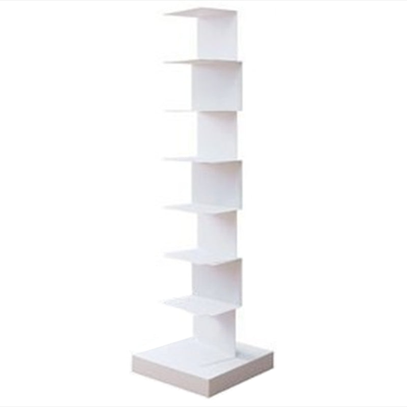 14"W Bookshelf Modern Style Invisible Bookcase for Office and Home 13.8"L x 13.8"W x 49.6"H White Clearhalo 'Bookcases' 'furn' 'furn_bookcases' 'Furniture' 'furniture_bookcases' 'Office Furniture' 4936667