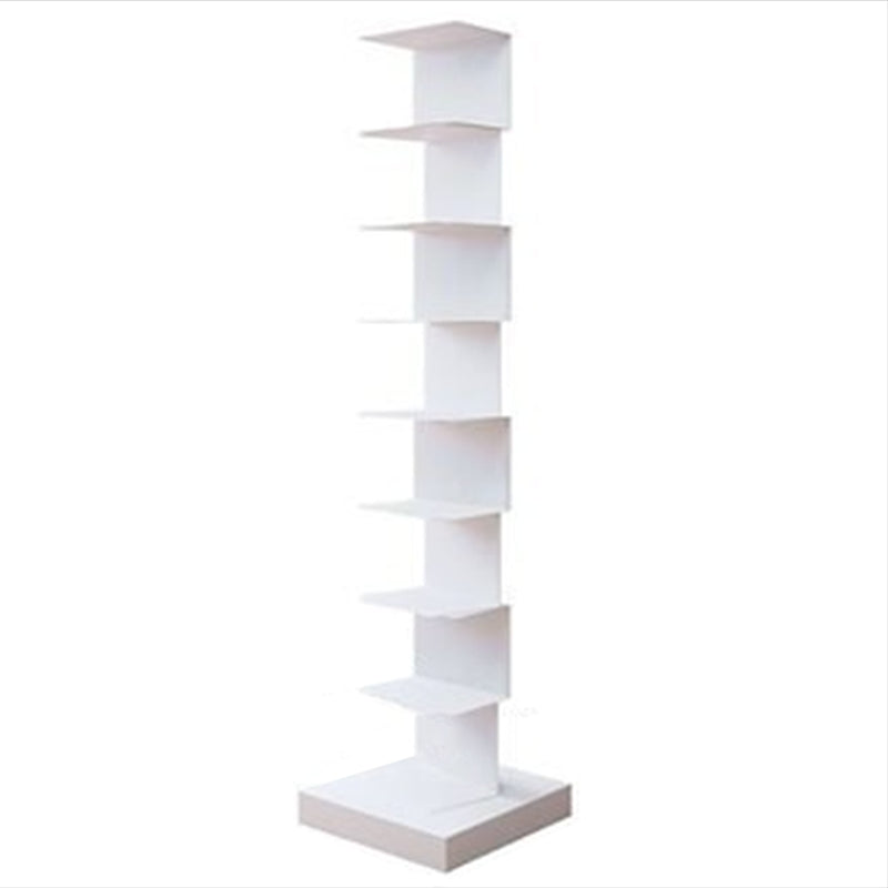 14"W Bookshelf Modern Style Invisible Bookcase for Office and Home 13.8"L x 13.8"W x 56.7"H White Clearhalo 'Bookcases' 'furn' 'furn_bookcases' 'Furniture' 'furniture_bookcases' 'Office Furniture' 4936669