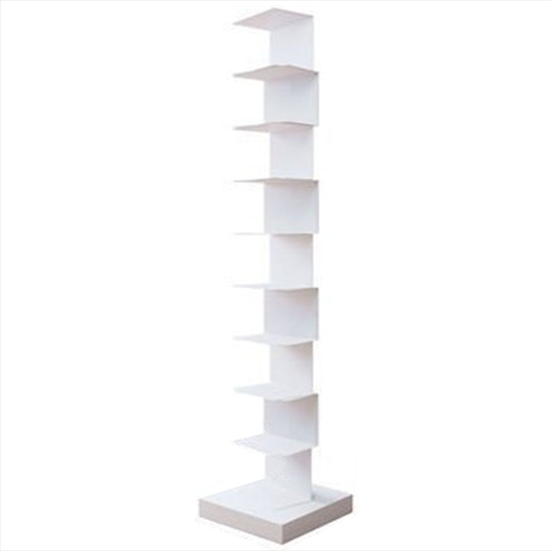 14"W Bookshelf Modern Style Invisible Bookcase for Office and Home 13.8"L x 13.8"W x 63.4"H White Clearhalo 'Bookcases' 'furn' 'furn_bookcases' 'Furniture' 'furniture_bookcases' 'Office Furniture' 4936670