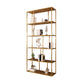 Contemporary Iron Open Etagere Bookshelf Multi Shelf Vertical Bookcase for Study Room 31"L x 10"W x 71"H Gold Clearhalo 'Bookcases' 'furn' 'furn_bookcases' 'Furniture' 'furniture_bookcases' 'Office Furniture' 4936682