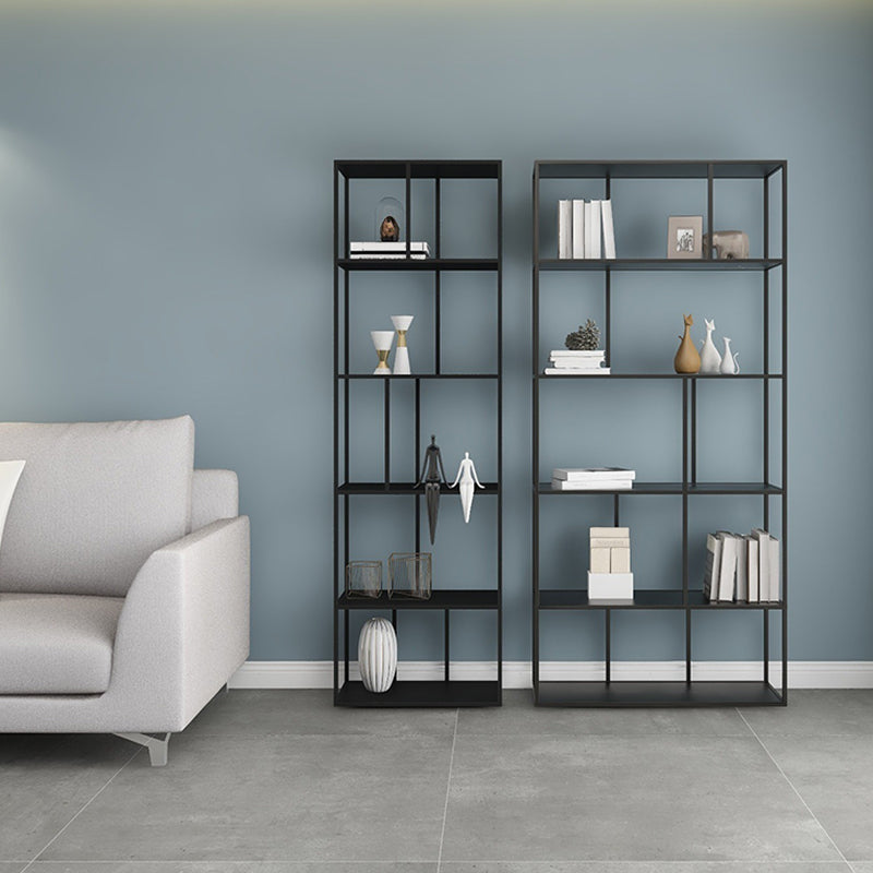 Contemporary Iron Open Etagere Bookshelf Multi Shelf Vertical Bookcase for Study Room Clearhalo 'Bookcases' 'furn' 'furn_bookcases' 'Furniture' 'furniture_bookcases' 'Office Furniture' 4936684