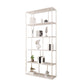 Contemporary Iron Open Etagere Bookshelf Multi Shelf Vertical Bookcase for Study Room 39.4"L x 9.8"W x 78.7"H White Clearhalo 'Bookcases' 'furn' 'furn_bookcases' 'Furniture' 'furniture_bookcases' 'Office Furniture' 4936688