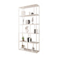 Contemporary Iron Open Etagere Bookshelf Multi Shelf Vertical Bookcase for Study Room 31"L x 10"W x 71"H White Clearhalo 'Bookcases' 'furn' 'furn_bookcases' 'Furniture' 'furniture_bookcases' 'Office Furniture' 4936694