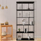 Contemporary Iron Open Etagere Bookshelf Multi Shelf Vertical Bookcase for Study Room Clearhalo 'Bookcases' 'furn' 'furn_bookcases' 'Furniture' 'furniture_bookcases' 'Office Furniture' 4936697