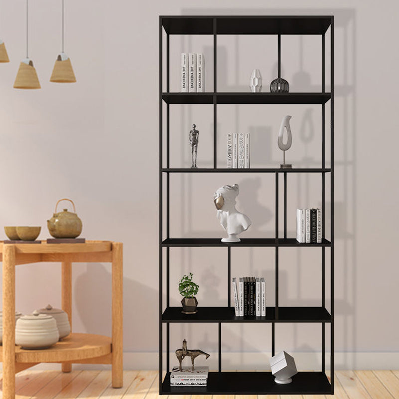 Contemporary Iron Open Etagere Bookshelf Multi Shelf Vertical Bookcase for Study Room Clearhalo 'Bookcases' 'furn' 'furn_bookcases' 'Furniture' 'furniture_bookcases' 'Office Furniture' 4936697