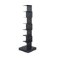 14"W Bookshelf Contemporary Style Invisible Bookcase for Office and Home 13.8"L x 13.8"W x 49.6"H Black Clearhalo 'Bookcases' 'furn' 'furn_bookcases' 'Furniture' 'furniture_bookcases' 'Office Furniture' 4936709