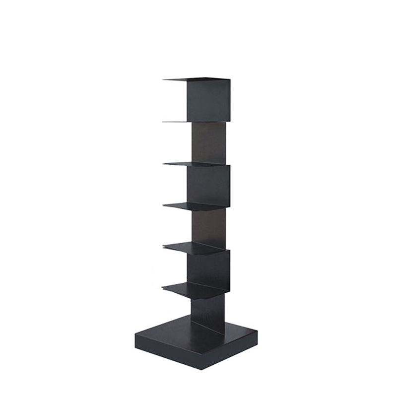 14"W Bookshelf Contemporary Style Invisible Bookcase for Office and Home 13.8"L x 13.8"W x 42.9"H Black Clearhalo 'Bookcases' 'furn' 'furn_bookcases' 'Furniture' 'furniture_bookcases' 'Office Furniture' 4936710