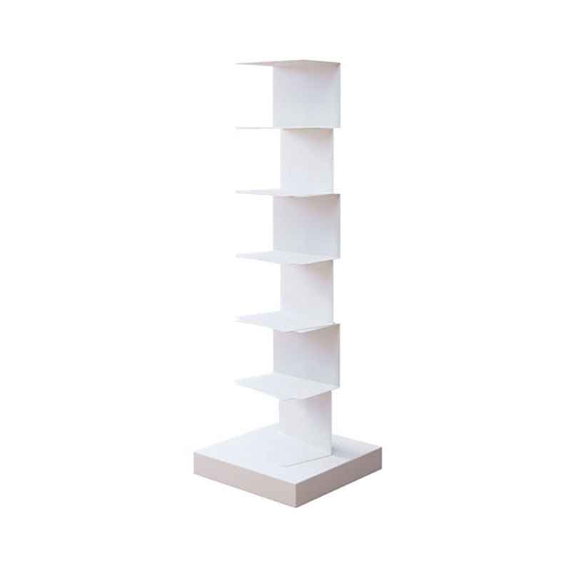 14"W Bookshelf Contemporary Style Invisible Bookcase for Office and Home 13.8"L x 13.8"W x 42.9"H White Clearhalo 'Bookcases' 'furn' 'furn_bookcases' 'Furniture' 'furniture_bookcases' 'Office Furniture' 4936714