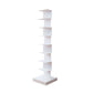 14"W Bookshelf Contemporary Style Invisible Bookcase for Office and Home 13.8"L x 13.8"W x 56.7"H White Clearhalo 'Bookcases' 'furn' 'furn_bookcases' 'Furniture' 'furniture_bookcases' 'Office Furniture' 4936718