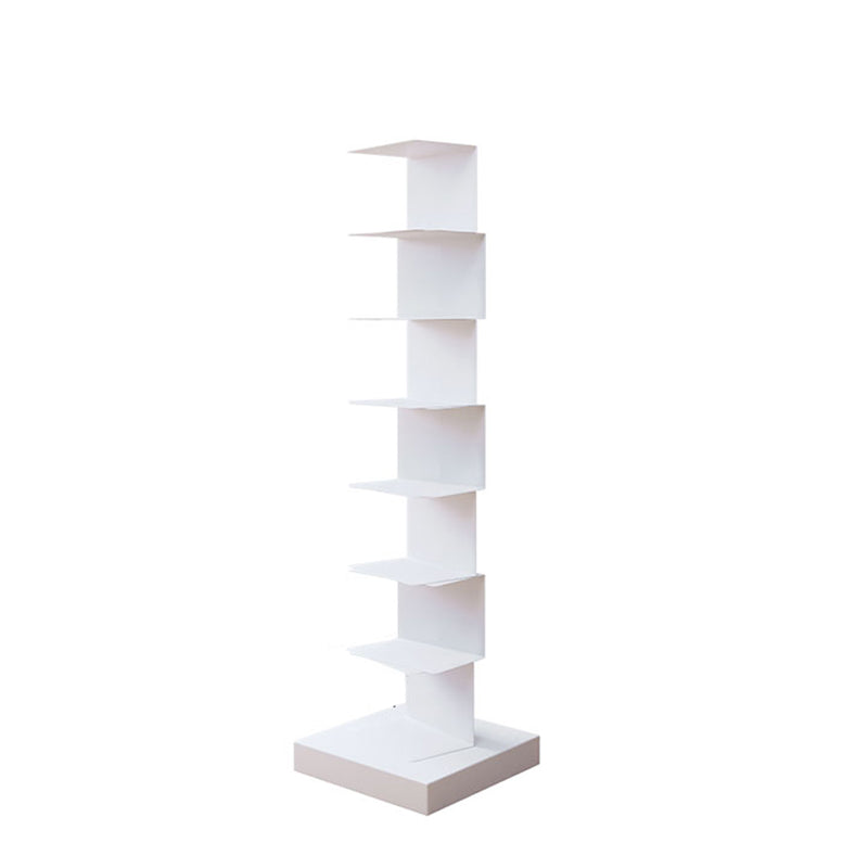 14"W Bookshelf Contemporary Style Invisible Bookcase for Office and Home 13.8"L x 13.8"W x 49.6"H White Clearhalo 'Bookcases' 'furn' 'furn_bookcases' 'Furniture' 'furniture_bookcases' 'Office Furniture' 4936720