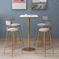 Stone Bar Dining Table Glam Round /Square Bar Table with Pedestal for Dining Room Clearhalo 'Bar Furniture' 'Bar Tables' 'bar_tables' 'furn' 'furn_bar_tables' 'Furniture' 'furniture_bar_tables' 'Kitchen & Dining Furniture' 4939138