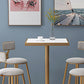 Stone Bar Dining Table Glam Round /Square Bar Table with Pedestal for Dining Room Clearhalo 'Bar Furniture' 'Bar Tables' 'bar_tables' 'furn' 'furn_bar_tables' 'Furniture' 'furniture_bar_tables' 'Kitchen & Dining Furniture' 4939143