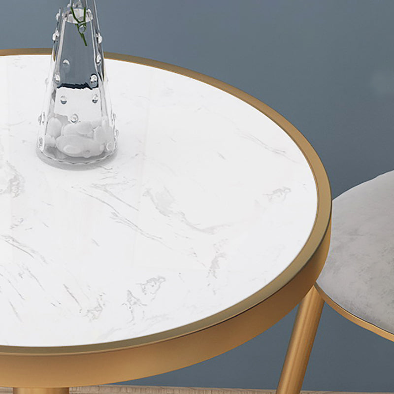 Stone Bar Dining Table Glam Round /Square Bar Table with Pedestal for Dining Room Clearhalo 'Bar Furniture' 'Bar Tables' 'bar_tables' 'furn' 'furn_bar_tables' 'Furniture' 'furniture_bar_tables' 'Kitchen & Dining Furniture' 4939146