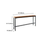 Pine Wood Bar Table Industrial Bar Table with Black Trestle Base Clearhalo 'Bar Furniture' 'Bar Tables' 'bar_tables' 'furn' 'furn_bar_tables' 'Furniture' 'furniture_bar_tables' 'Kitchen & Dining Furniture' 4939225
