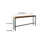 Pine Wood Bar Table Industrial Bar Table with Black Trestle Base Clearhalo 'Bar Furniture' 'Bar Tables' 'bar_tables' 'furn' 'furn_bar_tables' 'Furniture' 'furniture_bar_tables' 'Kitchen & Dining Furniture' 4939229