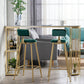 White Stone Bar Table Industrial Bar Dining Table with Sled Base Clearhalo 'Bar Furniture' 'Bar Tables' 'bar_tables' 'furn' 'furn_bar_tables' 'Furniture' 'furniture_bar_tables' 'Kitchen & Dining Furniture' 4939279
