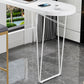 Solid Wood Bar Table Contemporary Bar Table with Sled Base in White Clearhalo 'Bar Furniture' 'Bar Tables' 'bar_tables' 'furn' 'furn_bar_tables' 'Furniture' 'furniture_bar_tables' 'Kitchen & Dining Furniture' 4939322