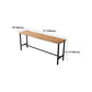 Solid Wood Bar Dining Table Industrial Bar Dining Table with Black Trestle Base Clearhalo 'Bar Furniture' 'Bar Tables' 'bar_tables' 'furn' 'furn_bar_tables' 'Furniture' 'furniture_bar_tables' 'Kitchen & Dining Furniture' 4939444