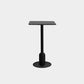 Industrial Steel Bar Dining Table Terrazzo Top Indoor Bistro Table with Single Pedestal 23.6"L x 23.6"W x 41.3"H Black Square Clearhalo 'Bar Furniture' 'Bar Tables' 'bar_tables' 'furn' 'furn_bar_tables' 'Furniture' 'furniture_bar_tables' 'Kitchen & Dining Furniture' 4939508
