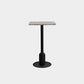 Industrial Steel Bar Dining Table Terrazzo Top Indoor Bistro Table with Single Pedestal 23.6"L x 23.6"W x 41.3"H Gray Black Square Clearhalo 'Bar Furniture' 'Bar Tables' 'bar_tables' 'furn' 'furn_bar_tables' 'Furniture' 'furniture_bar_tables' 'Kitchen & Dining Furniture' 4939514