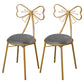 Glam Armless Backrest Counter Stool Iron Dessert Shop Bar Stool with Cushion and Pedal Grey 2 Piece Set Short Stool(18"H) Clearhalo 'Bar Furniture' 'Bar Stools' 'bar_stools' 'furn' 'furn_bar_stools' 'Furniture' 'furniture_bar_stools' 'Kitchen & Dining Furniture' 4939656