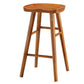 Modern Armless Backless Counter Stool Pine Wood Cafe Bar Stool with Wooden Seat Distressed Wood 1 Piece Counter Stool(26"H) Clearhalo 'Bar Furniture' 'Bar Stools' 'bar_stools' 'furn' 'furn_bar_stools' 'Furniture' 'furniture_bar_stools' 'Kitchen & Dining Furniture' 4939699