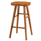 Modern Armless Backless Counter Stool Pine Wood Cafe Bar Stool with Wooden Seat Distressed Wood 1 Piece Bar Stool(30"H) Clearhalo 'Bar Furniture' 'Bar Stools' 'bar_stools' 'furn' 'furn_bar_stools' 'Furniture' 'furniture_bar_stools' 'Kitchen & Dining Furniture' 4939705